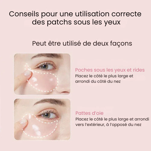 Patchs pour les yeux à base de peptides et de collagène