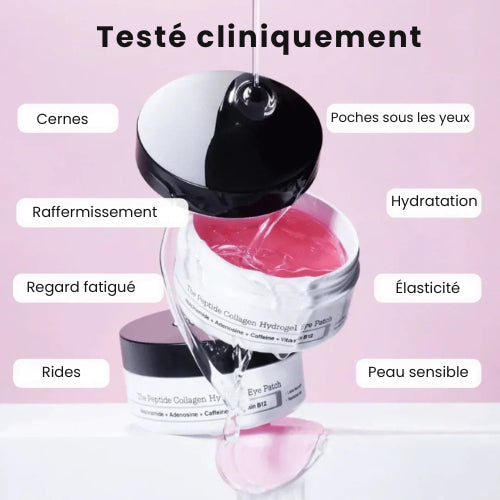 Patchs pour les yeux à base de peptides et de collagène