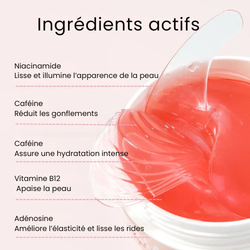Patchs pour les yeux à base de peptides et de collagène