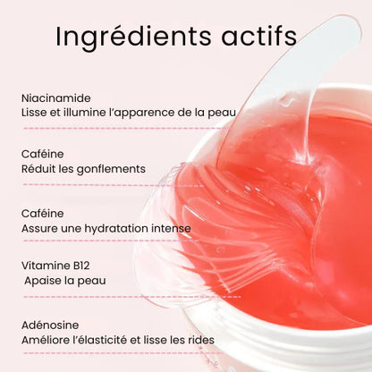 Patchs pour les yeux à base de peptides et de collagène