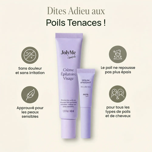 Crème dépilatoire visage & Sérum apaisant