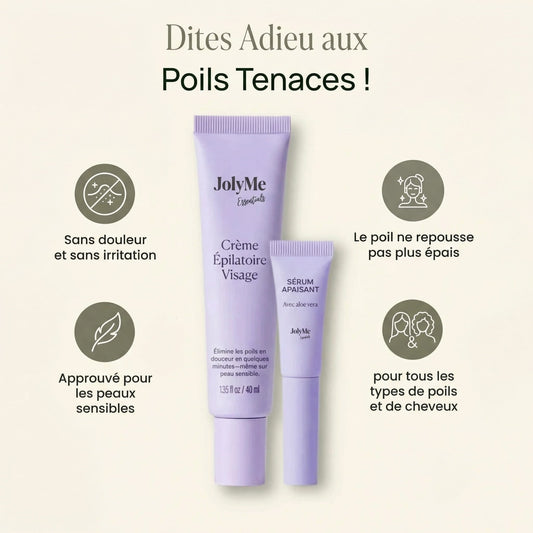 Crème dépilatoire visage & Sérum apaisant