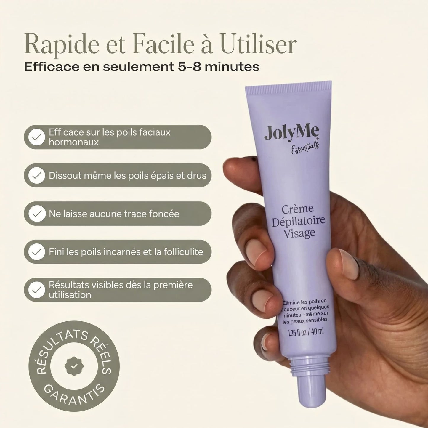 Crème dépilatoire visage & Sérum apaisant