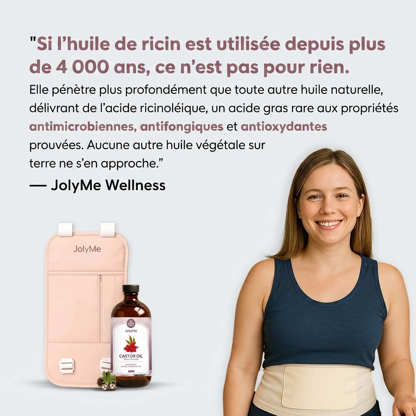 JolyMe™ Pack d'Huile de Ricin