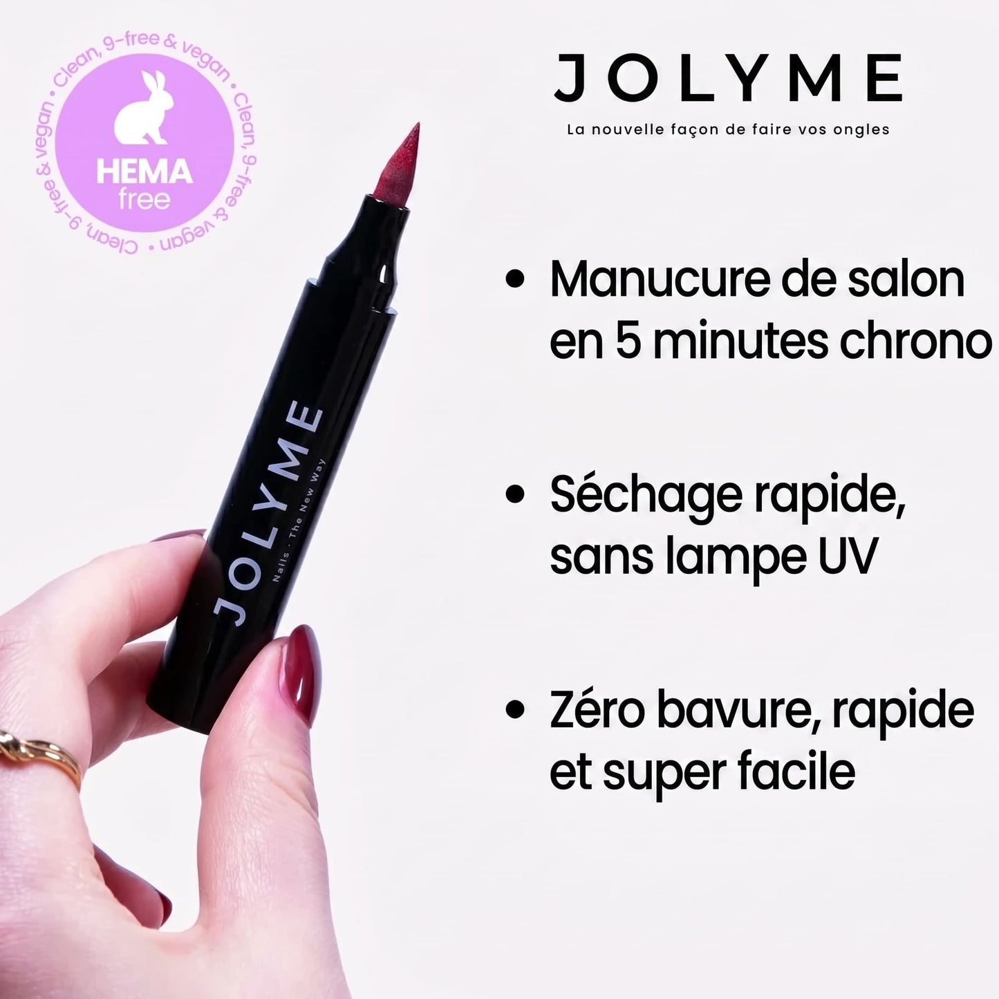 JolyMe™ - Pack de 5 Stylo Vernis