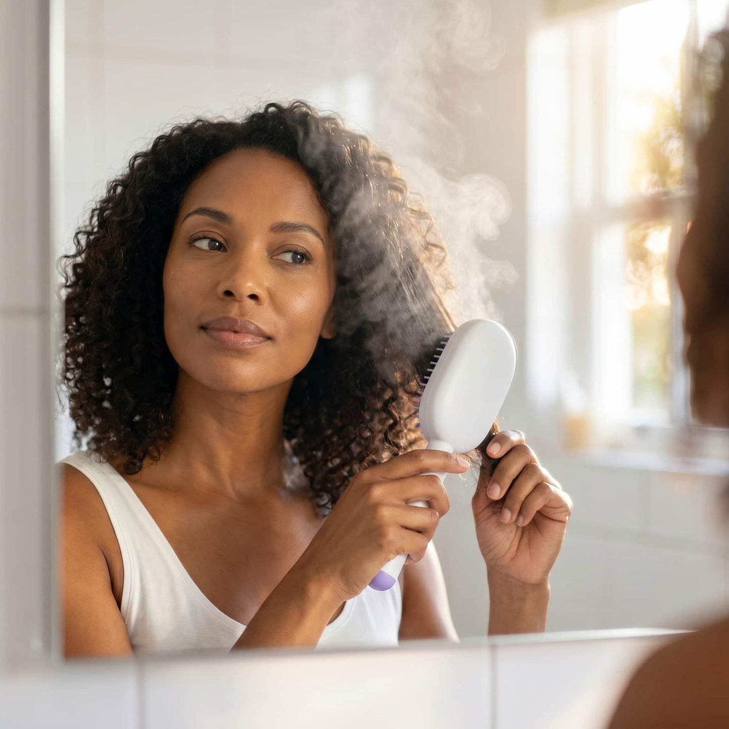 Brosse Lissante pour Cheveux Crépus