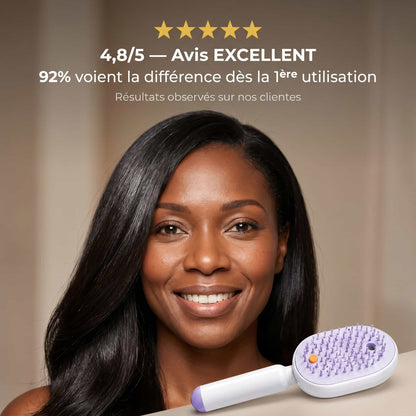 Brosse Lissante pour Cheveux Crépus